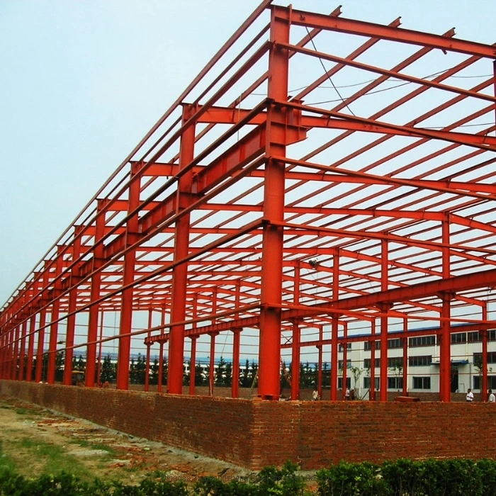 Prefab Industrial Metal Structural Steel Frame Storage Construction Warehouse
