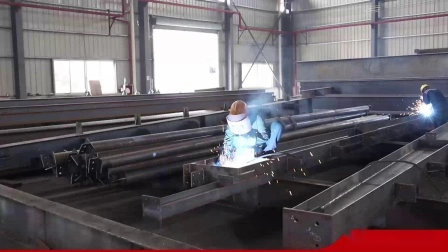 Vorgefertigte Baumaterial-Stahlkonstruktion für Fabriklager