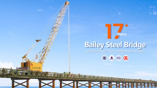 Moderne Design-Stahlkonstruktion, vorgefertigte tragbare Bailey-Brücke